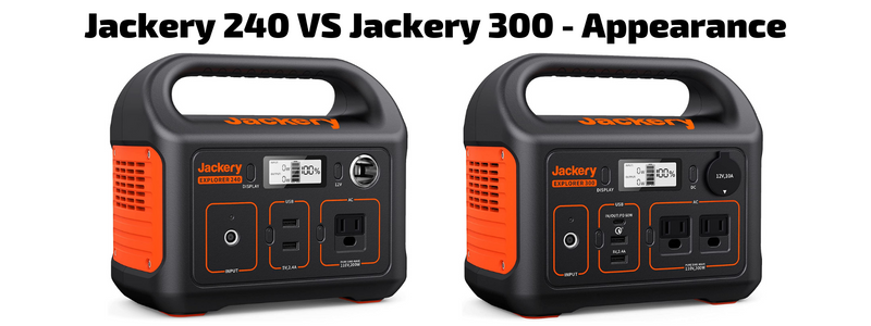 Jackery 240 VS 300 Specification Comparison 2024
